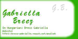 gabriella brecz business card